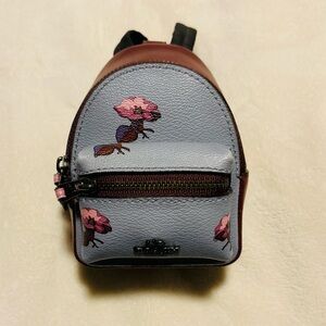NWT Coach miniature backpack charm
